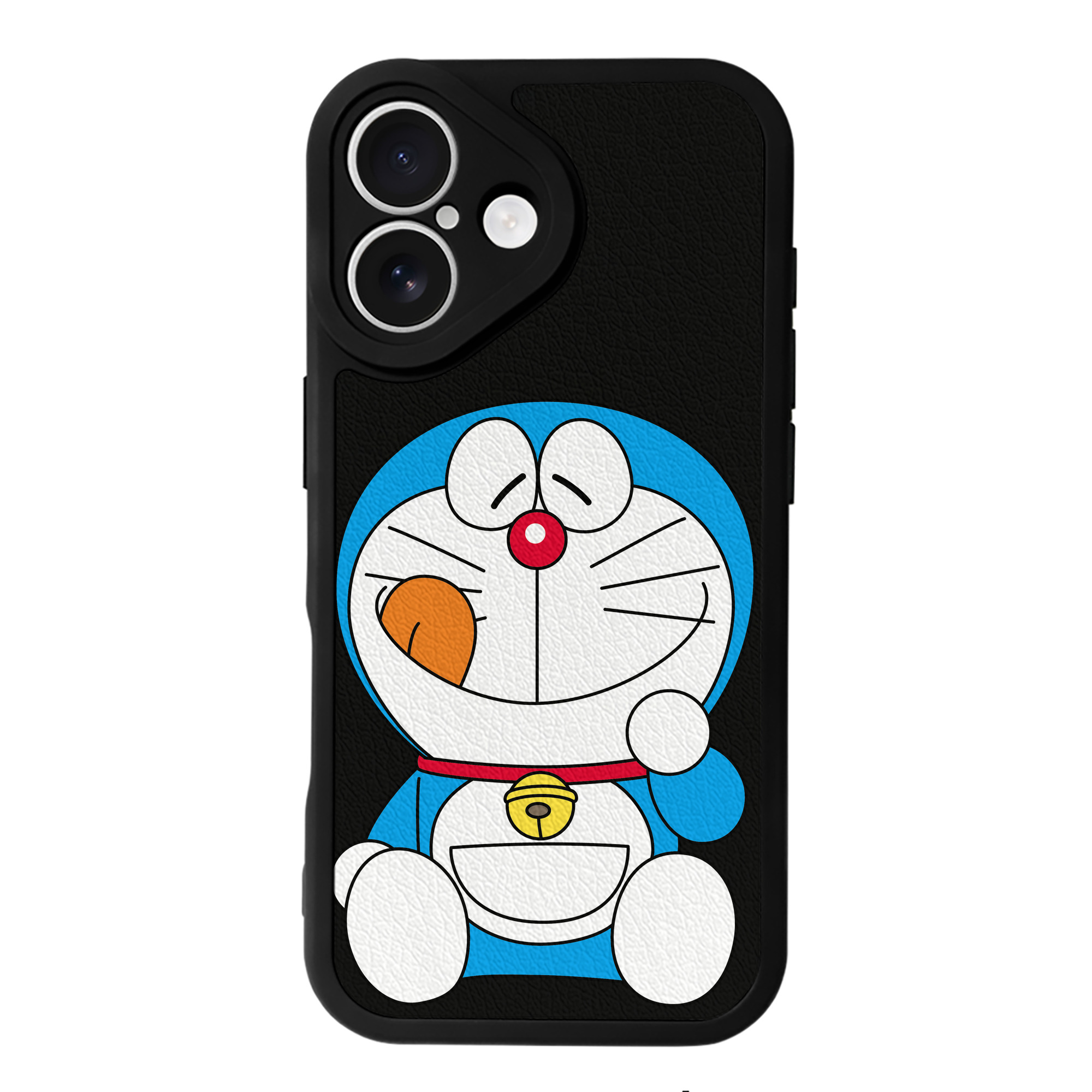 （画像用） ドラえもん Doraemon 【iPhone 16シリーズ対応】シリコンスマホケース（レザー調） 材質：シリコン